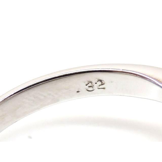 Pt900 プラチナ リング □ 13号 キャッツアイ 0.62ct ダイヤ 0.32ct 