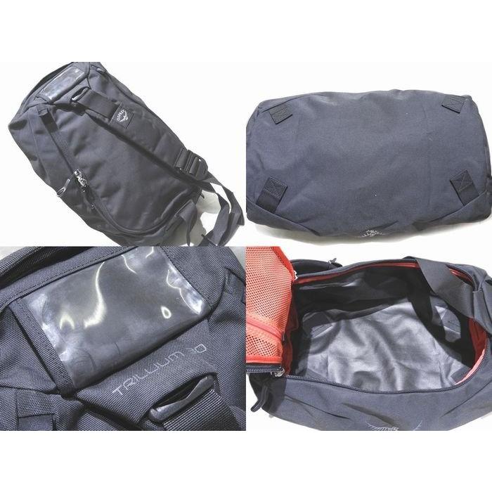 美品 オスプレー 3WAY ダッフルバッグ ☆ トリリウム 30 ブラック 