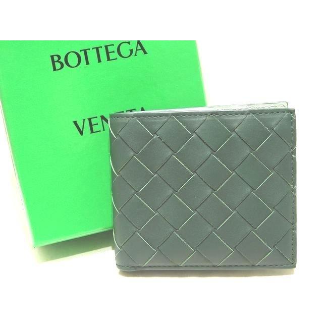 美品 ボッテガ・ヴェネタ 2つ折り 財布 ☆ 605722 コインパース付き二