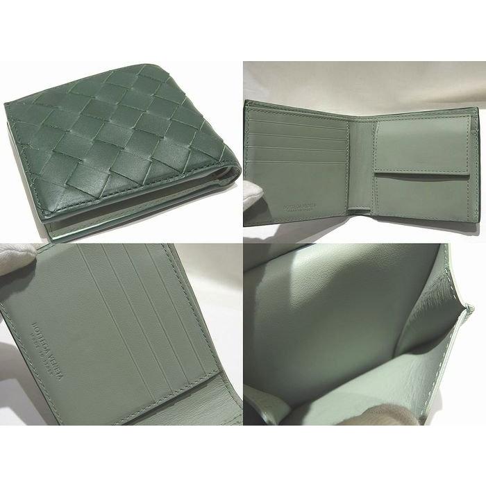 美品 ボッテガ・ヴェネタ 2つ折り 財布 ☆ 605722 コインパース付き二