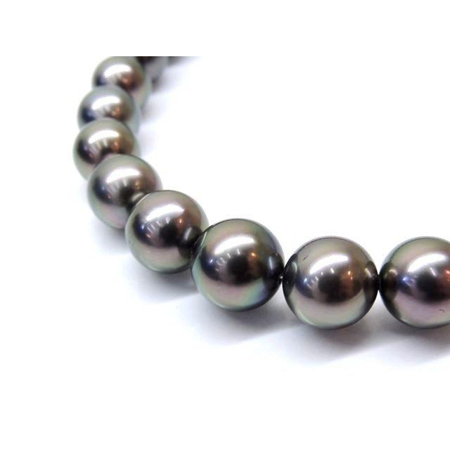 TASAKI 美品 ミキモト ネックレス □ K18 WG ブラック パール 黒 TASAKI 美品 ミキモト ネックレス □ K18 WG ブラック パール 黒