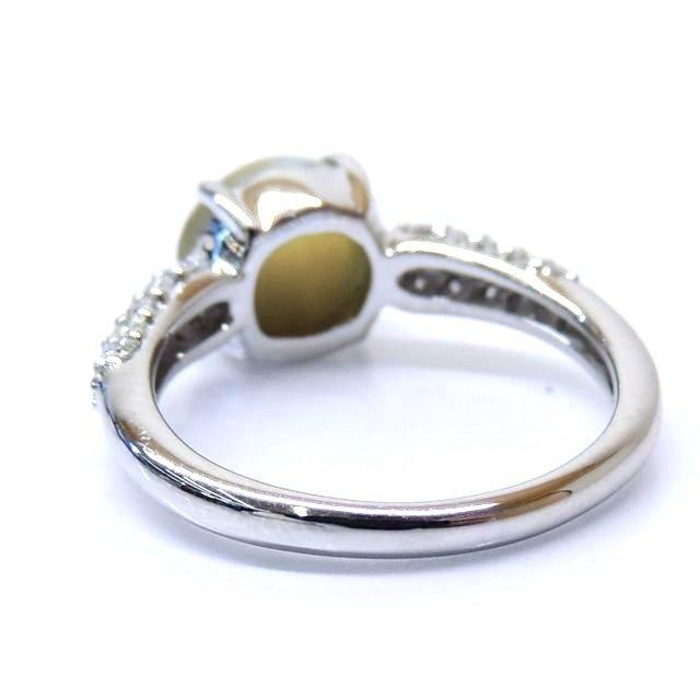 GSTV購入品 新品同様 Pt950 プラチナ リング □ 13号 クリソベリル  