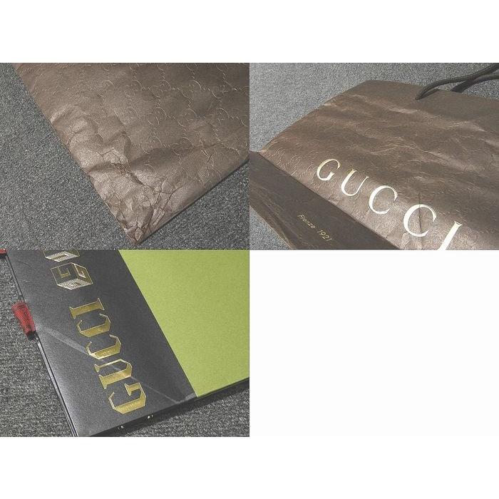 18/ グッチ 付属品 旧型 限定 ショップ袋 ×9枚セット ◆ 大型 バッグ 等に ▼ GUCCI ショッパー 紙袋 ブラウン ホワイト等 5H｜foresight1717｜08