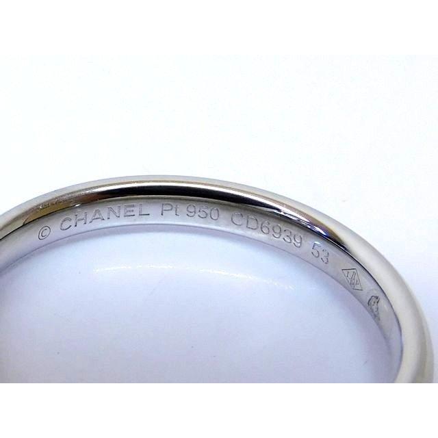 CHANEL 新品同様 シャネル リング ☆ 12.5号 (53) Pt950 ジョン CHANEL 新品同様 シャネル リング ☆ 12.5号 (53) Pt950 ジョン