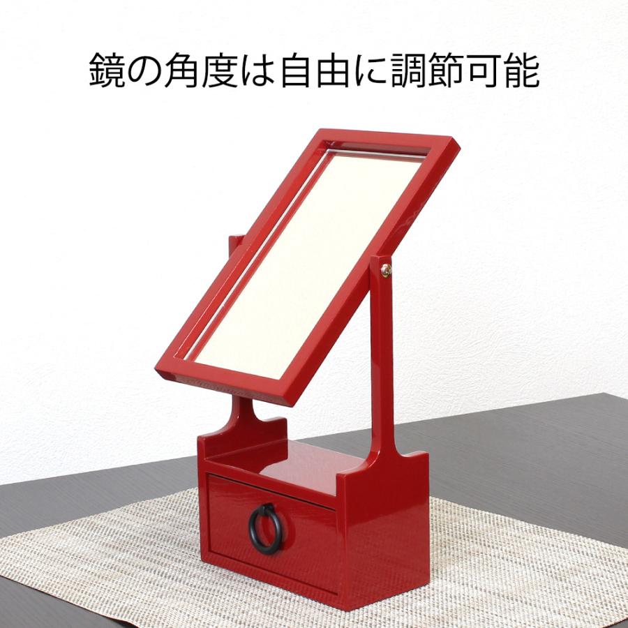 姫鏡台　島安汎工芸製作所　根来塗姫鏡台　ドレッサー　うるし漆器 姫鏡台 島安汎工芸製作所 根来塗姫鏡台 ドレッサー うるし漆器 本漆