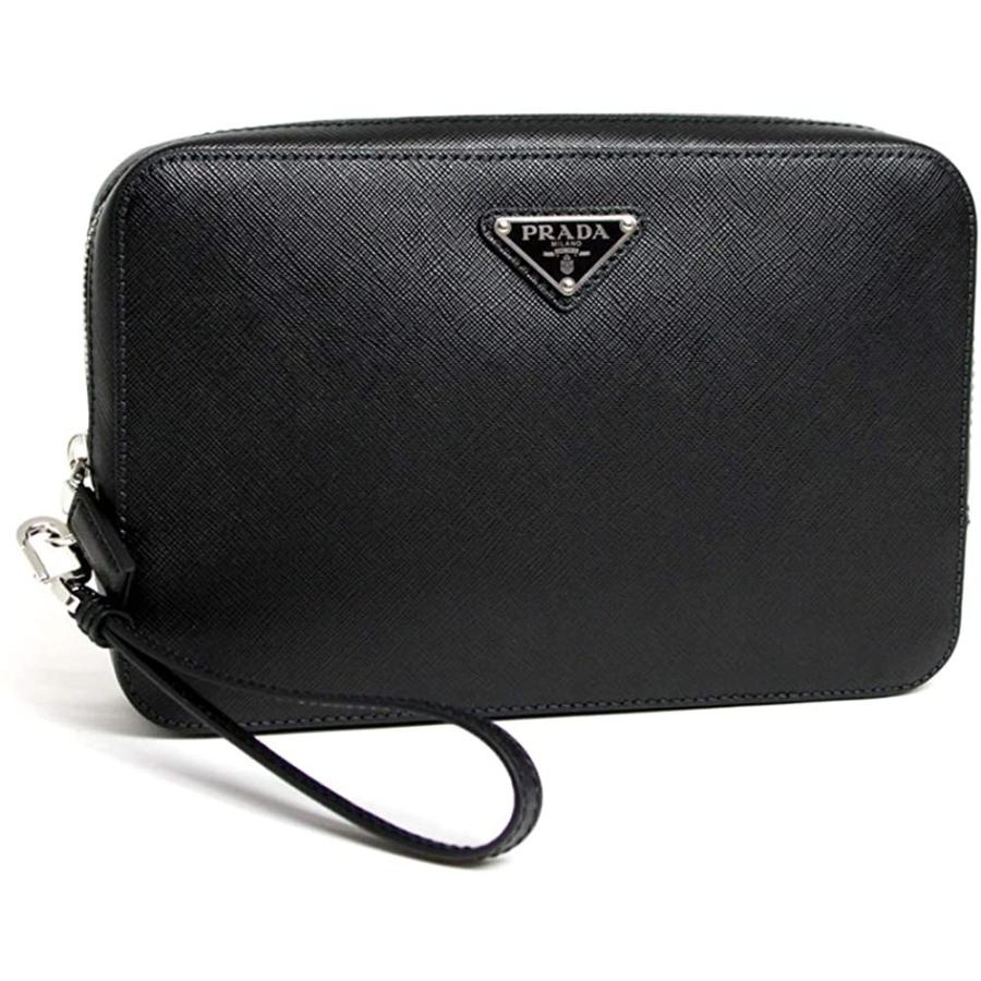 プラダ Prada クラッチバッグ メンズ セカンドバッグ ブラック 2vf056 9z2 F0002 Nero Prada Saffiano Travel バッグ 2vf056 9z2 F0002 Nero 森の雑貨店 通販 Yahoo ショッピング