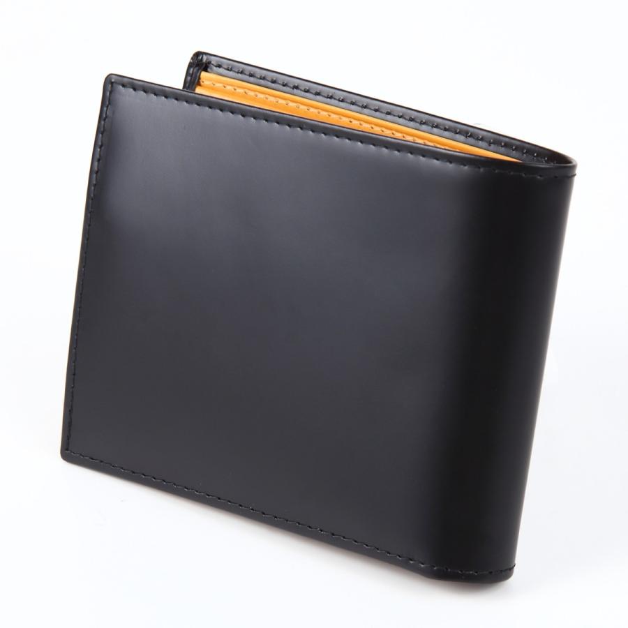 くらしを楽しむアイテム 二つ折り財布 Ettinger エッティンガー 倍 倍 ストア対象店舗 倍々ストア メンズ Collection Hide Bridle ブライドルレザー 小銭入れ付 Bh141jr ブラック 財布