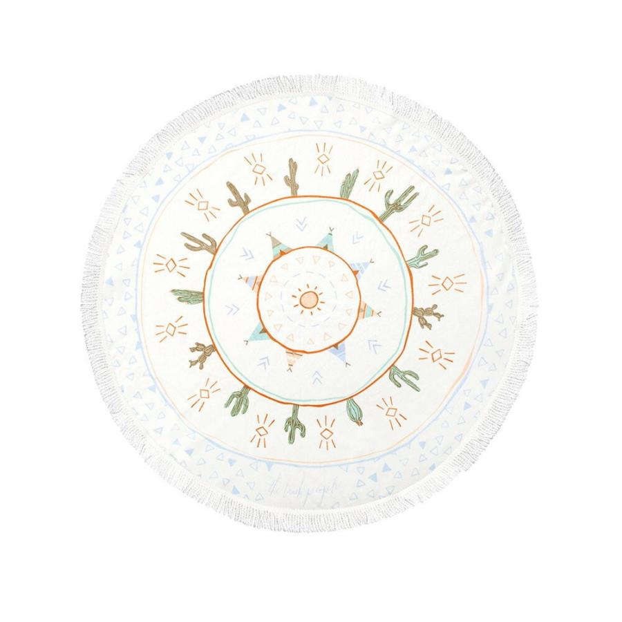 The Beach People ラウンドタオル Native Petite ビーチタオル 直径100cm ビーチマット バスタオル ラグ ザビーチピープル 最大73 オフ