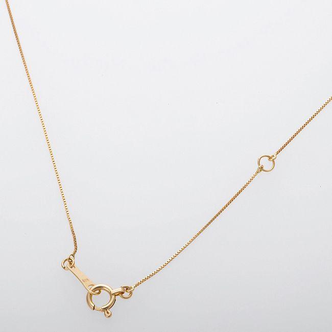 ダイヤモンド ネックレス 0.2ct K18 イエローゴールド ハート＆キューピット H＆C 0.2カラット 花 フラワー ペンダント 鑑別カード付きの画像
