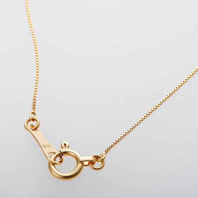 ダイヤモンド ネックレス 0.3ct K18 イエローゴールド ハート＆キューピット H＆C 0.3カラット 花 フラワー ペンダント 鑑別カード付きの画像