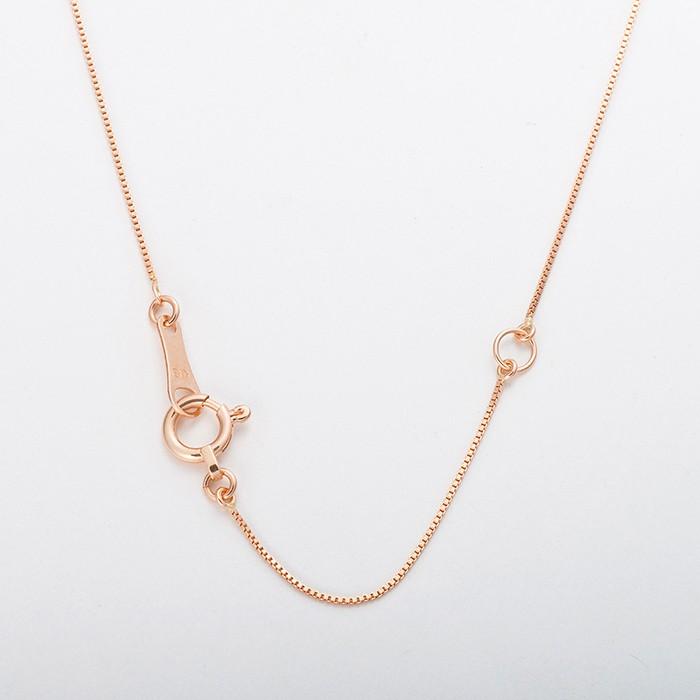 ダイヤモンド ネックレス K18 ピンクゴールド 0.1ct 正規品