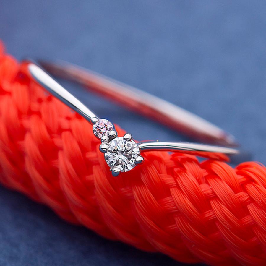 ダイヤモンド リング ダイヤ0.05ct ピンクダイヤ0.01ct 合計0.06ct 