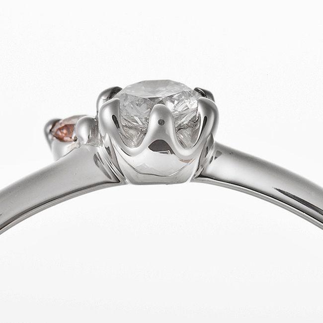 ダイヤモンド リング ダイヤ0.05ct ピンクダイヤ0.01ct 合計0.06ct 