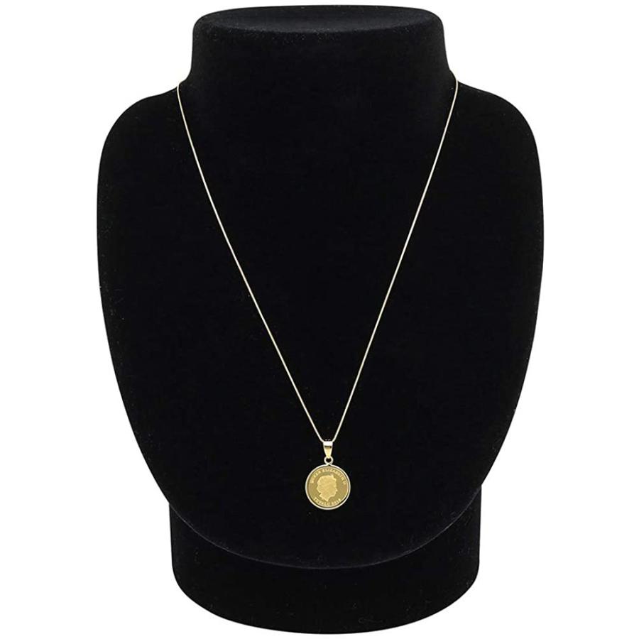 ローボード コイン ネックレス K24 エリザベス ホース 馬 1/25oz 純金 ツバルコイン リバーシブル 地金 ネックレス K18 イエローゴールド ペンダント シンプル 2022年 【Q7747577944】(27261円)