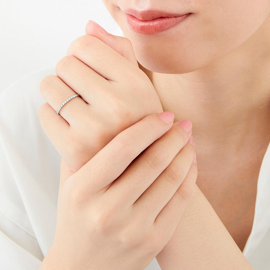 ダイヤモンド リング ハーフエタニティ 0.15ct プラチナ Pt950 ダイヤモンド リング ハーフエタニティ 0.15ct プラチナ Pt950
