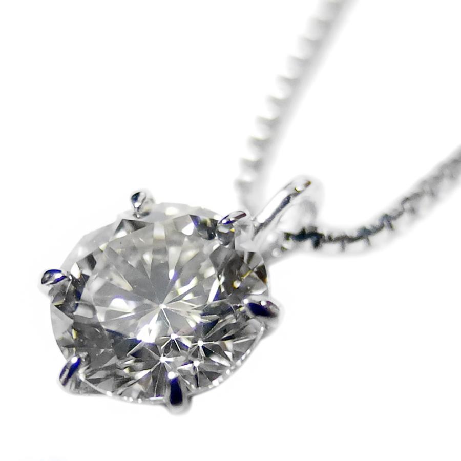 ダイヤモンド ネックレス 一粒 プラチナ Pt900 0.5ct 6本爪 D ダイヤモンド ネックレス 一粒 プラチナ Pt900 0.5ct 6本爪 D