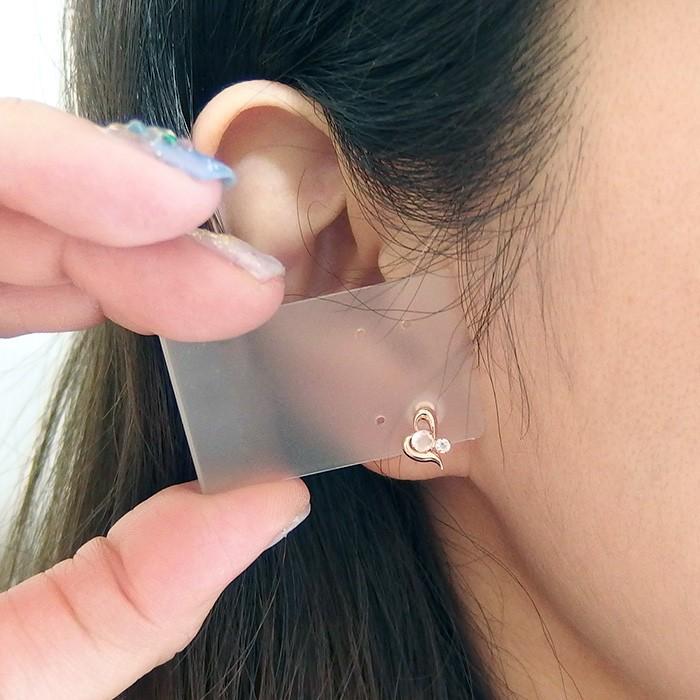 限定1点限り】ピアス ブルームーンストーン K18 ピンクゴールド ハート