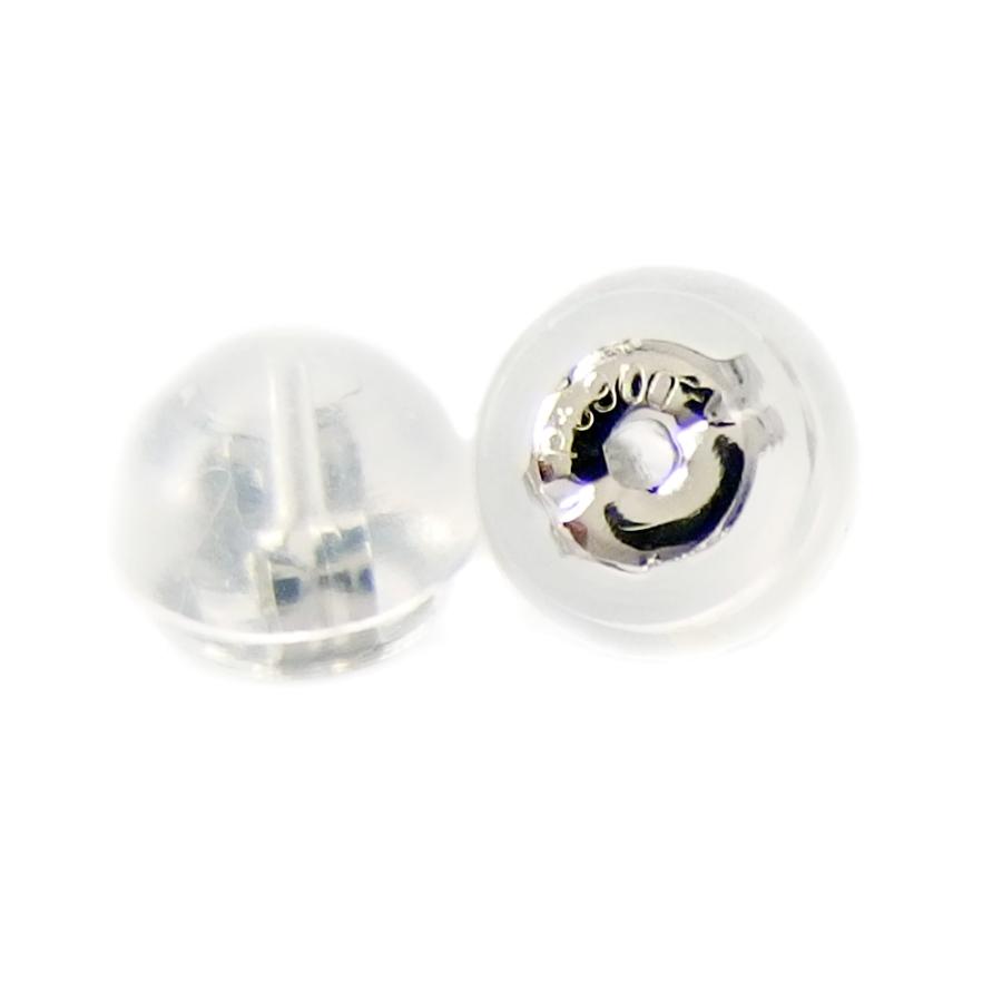 ピアス ビーンズ プラチナ Pt900 地金 豆 マメ シンプル スタッド 左右