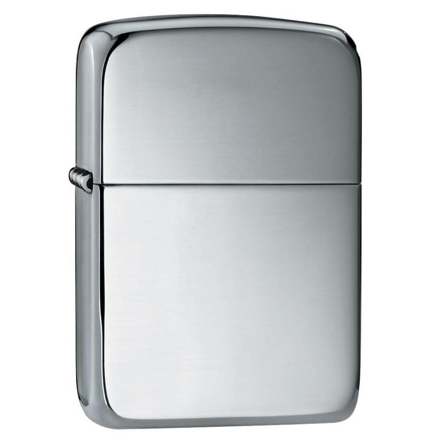 ZIPPO ライター 純銀製 #1500 スリム 鏡面ポリッシュ ツヤ有り