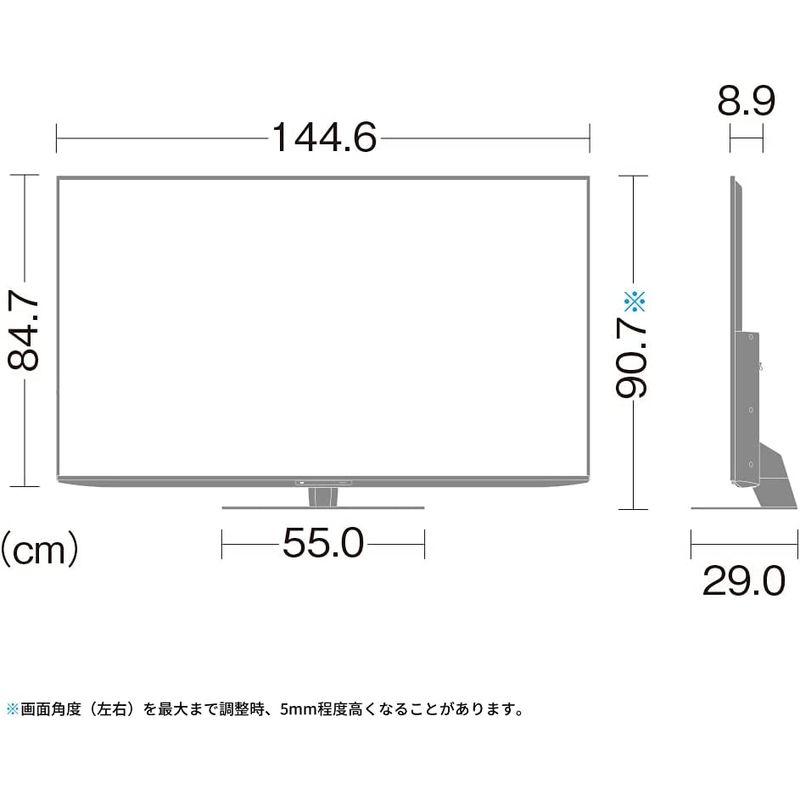 シャープ 65V型 4K 液晶 テレビ AQUOS 4T-C65DN1 N-Blackパネル 倍速液晶 Android TV (2021年モ