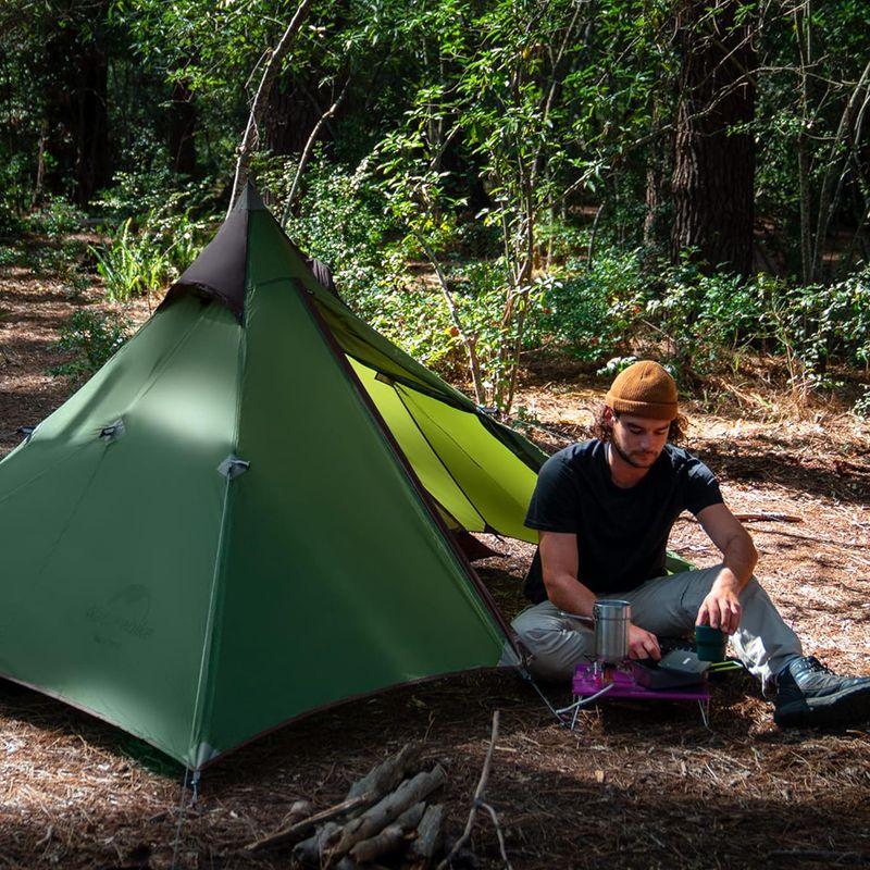 Naturehike公式ショップ ワンポールテント ソロキャンプ 1人用 超軽量 前室付き ダブルウォール 20D 耐水圧PU2000mm 耐水圧PU2000mm ワンポールテント ソロキャンプ 1人用 超軽量 前室付き ダブルウォール 20D