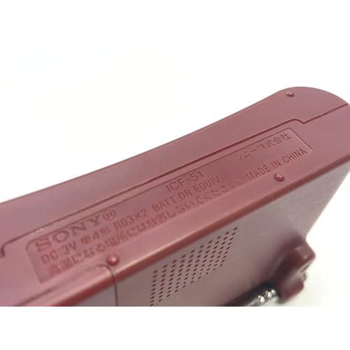 ソニー FM/AMハンディーポータブルラジオ レッド ICF-51/R