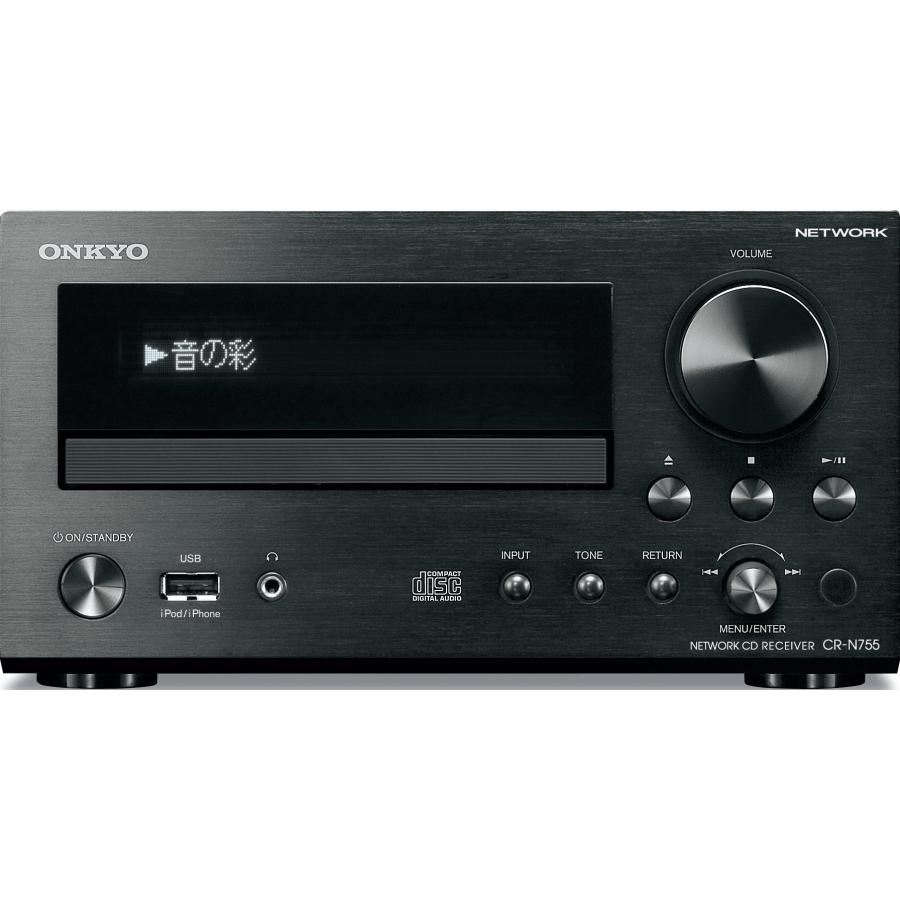 ONKYO CR-N755 オンキョー ネットワーク CDレシーバー(ブラック) ONKYO CR-N755-B 〓 14年製 オンキョーのネットワークCD