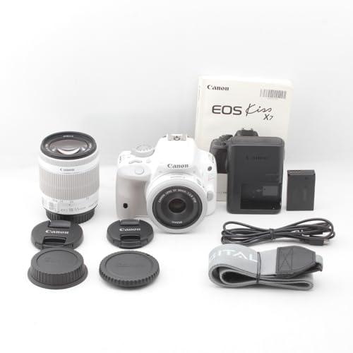 Canon デジタル一眼レフカメラ EOS Kiss X7(ホワイト) ダブル