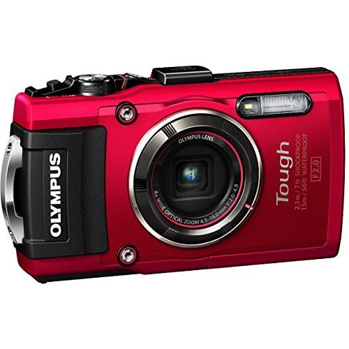 OLYMPUS デジタルカメラ STYLUS TG4 Tough レッド 1600万画素CMOS F2.0 15m 防水 100kgf耐荷重