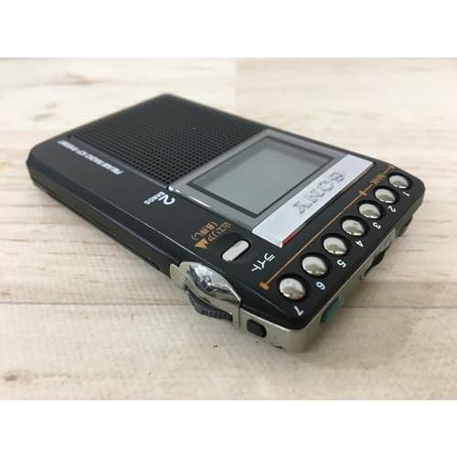 ソニー PLLシンセサイザーラジオ FM/AM/ワイドFM対応 片耳巻取り 名刺