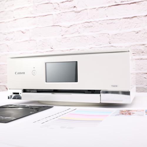 プリンター・複合機 Canon PIXUS TS8230WH Amazon.co.jp: 旧モデル Canon プリンター インクジェット複合機