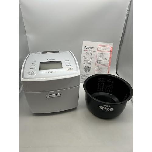 三菱電機 IH炊飯器 5.5合 日本製 備長炭 炭炊釜 ピュアホワイト