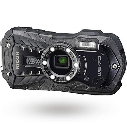 RICOH WG-70 ブラック リコー本格防水デジタルカメラ 14m防水 (連続2時間) 1.6m耐衝撃 防塵 -10℃耐寒 アウトドアで活躍するタ | 