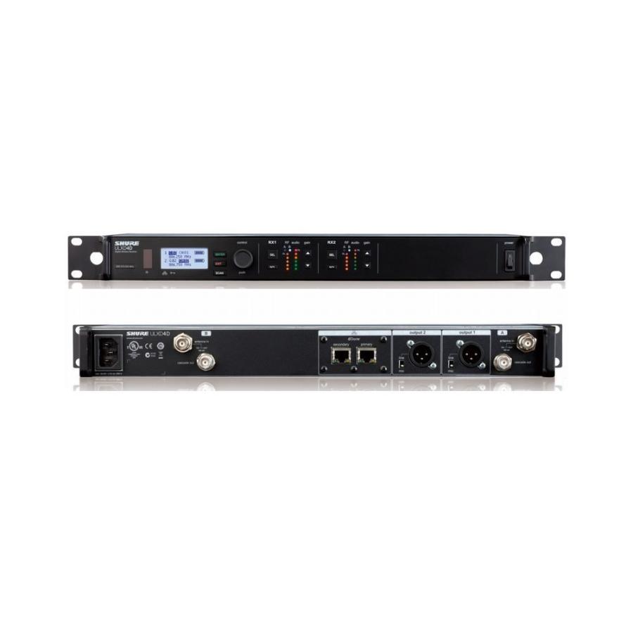 SHURE シュアー ULXD4D-AB 受信機➕アンテナ➕マイク1本中古動作品 中古動作品SHURE シュアー ULXD4D-AB 受信機➕アンテナ➕マイク1本