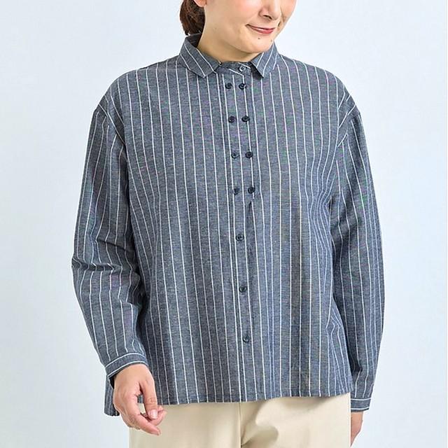 ブラウス シャツブラウス ストライプ ギンガムチェック 長袖 綿 ブラウス シャツブラウス ストライプ ギンガムチェック 長袖 綿