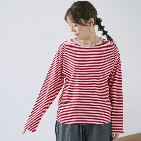 cloud nine クラウドナイン 長袖ボーダーtシャツ カットソー 綿