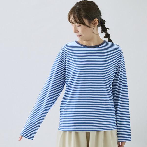 cloud nine クラウドナイン 長袖ボーダーtシャツ カットソー 綿