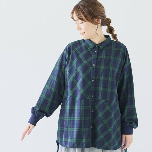 cloud nine クラウドナイン チェック柄アソート袖口リブ前開き