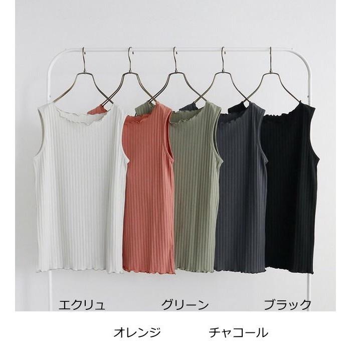 レディース ワイド リブ タンクトップ タンクトップ ノースリーブ メロウ ワイドリブ インナー レディース 30