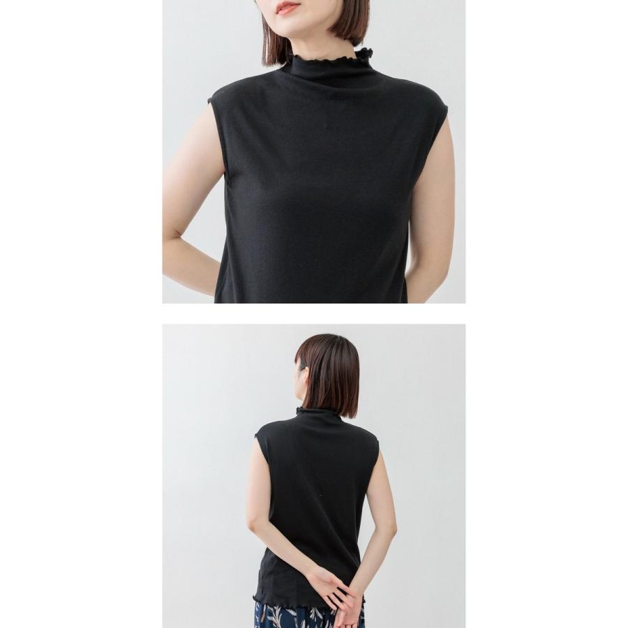 ★新品・未使用★ebure タンクトップ ネイビー カットソー ノースリーブ ebure｜エブールのキャミソール・タンクトップ（カットソー・Tシャツ