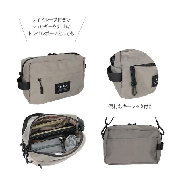 SOBIA はっ水 ナイロン ポーチショルダー 623-537 ショルダーバッグ