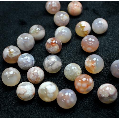 桜瑪瑙 チェリーブロッサムアゲートA スフィア 丸玉 置物 約18-22mm