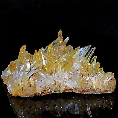 ！超希少！アメリカアーカーソン州　ゴールデンヒーラ　クラスター 超希少！アメリカアーカーソン州 ゴールデンヒーラ クラスター