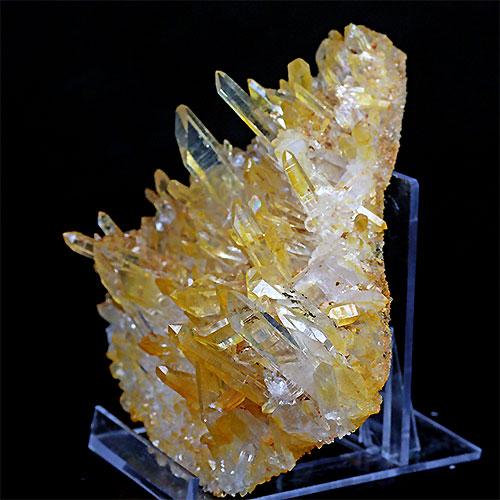 ！超希少！アメリカアーカーソン州　ゴールデンヒーラ　クラスター イシス面有り】アメリカ・アーカーソン州産 ゴールデンヒーラー