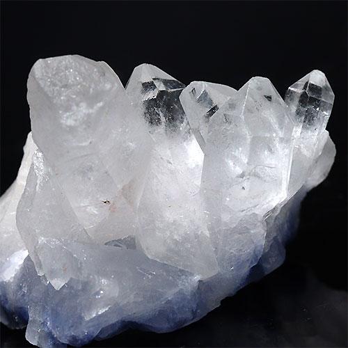 D130-15〕デュモルチェライトインクォーツ クラスター Dumortierite