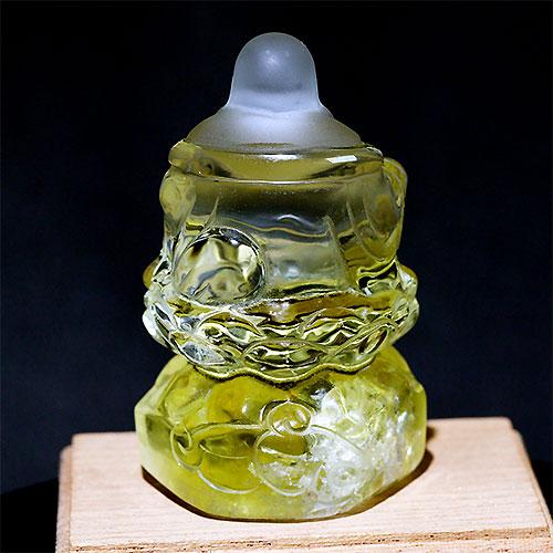 シトリン布袋　彫刻 シトリン 布袋さん 彫刻入り ペンダントトップ 黄水晶 シトリン