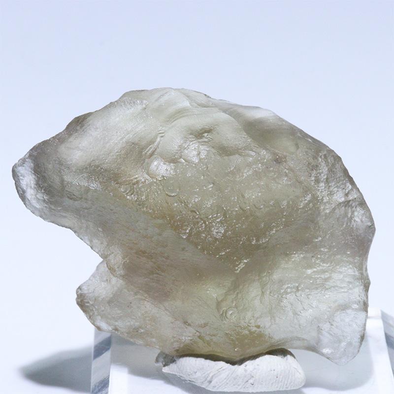〔D455-11〕トップクォリティ パープルリビアングラス 隕石 原石 鉱物 Libyan desert glassの画像