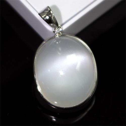 新品天然ムーンストーンキャッツアイペンダントトップ 21ct ロイヤルムーンストーンキャッツアイペンダントトップ