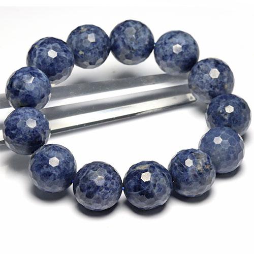 約16mm 天然石 サファイアカット ブレスレット 誕生石〔 天然石 パワーストーン アクセサリー 〕_1