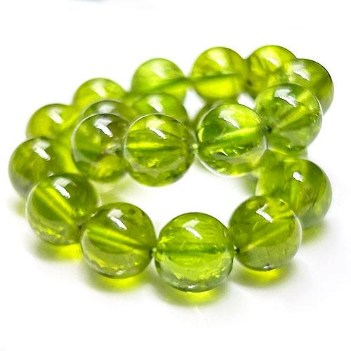 K1462〕希少 高品質 Peridot ペリドット 橄欖石 ブレスレット約